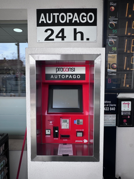 Gasóleos Cantalejo - maquina autopago gasolinera
